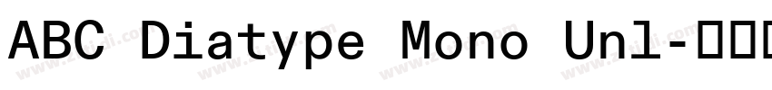 ABC Diatype Mono Unl字体转换